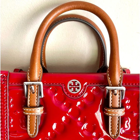 Tory Burch Two-Way π ππππππππ Patent/Vachetta Leather Tote - Picture 3 of 15